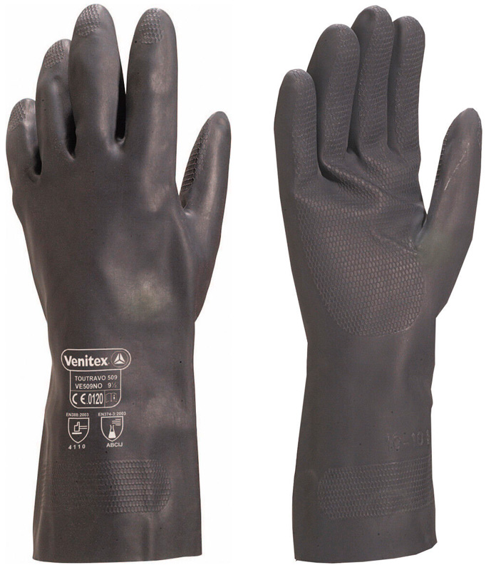 GANT CHIMIQUE NEOPRENE NOIR 30 CM T.9,5