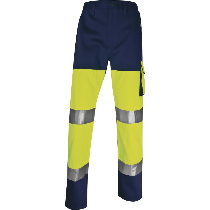 PANTALON MARINE HI-VIZ JAUNE T.S