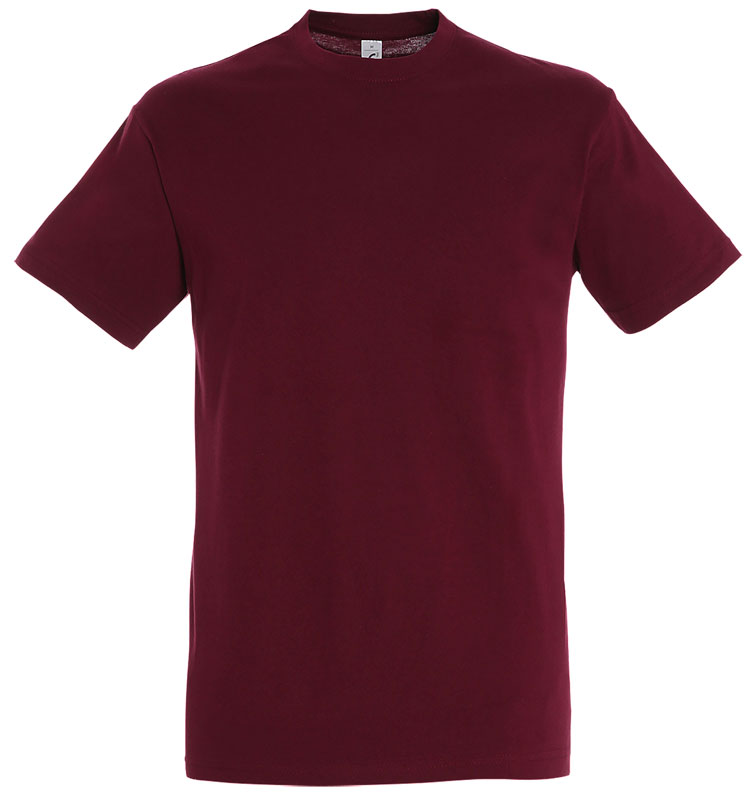 T-SHIRT 100% COTON BORDEAUX T.XL