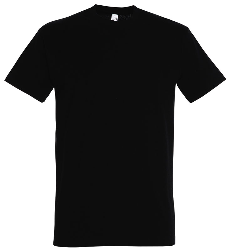 TEE-SHIRT HOMME IMPERIAL 100% COTON NOIR T.XL