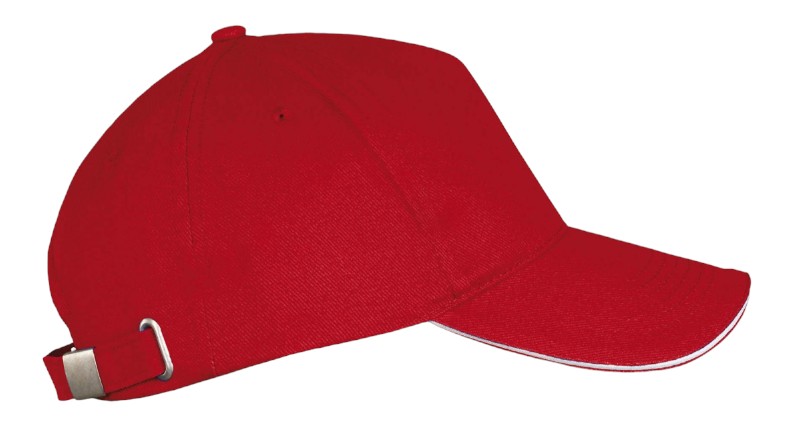 CASQUETTE LONG BEACH ROUGE/BLANC