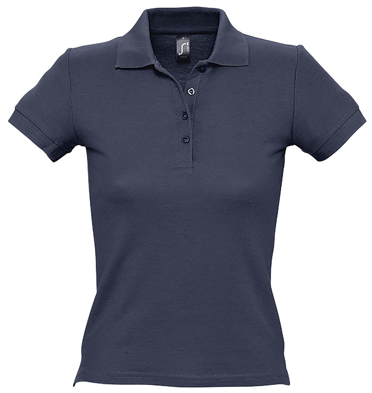 POLO FEMME PEOPLE 100% COTON MARINE T.L
