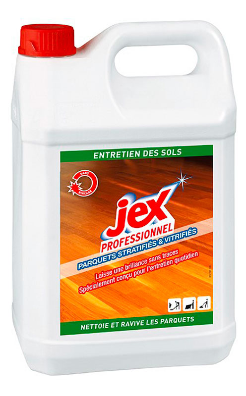 JEX PROFESSIONNEL NETTOYANT PARQUETS VITRIFIÉS STRATIFIÉS 5L