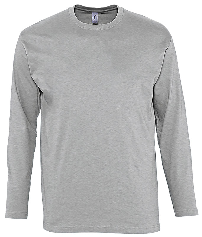 T-SHIRT MANCHE LONGUE GRIS CHINE T.S