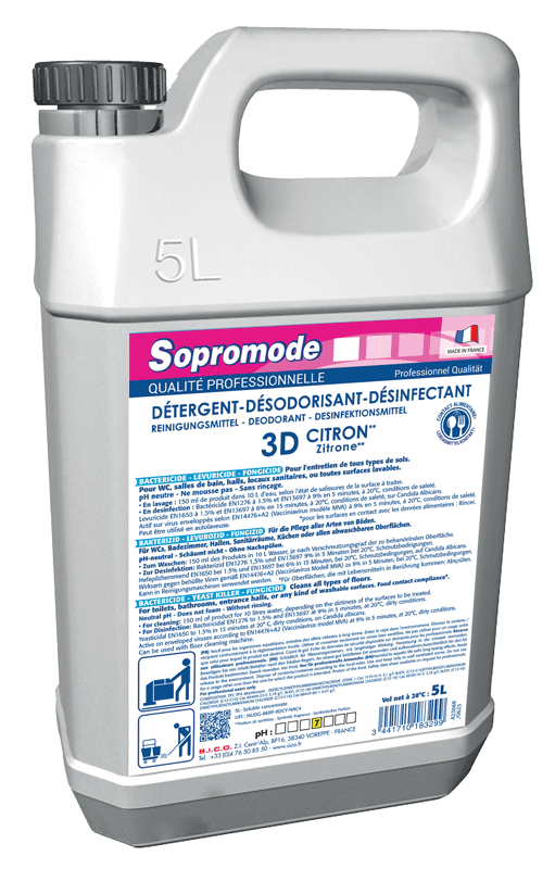 NETT.SOL SOPROMODE DESINF.3D CITRON 5L