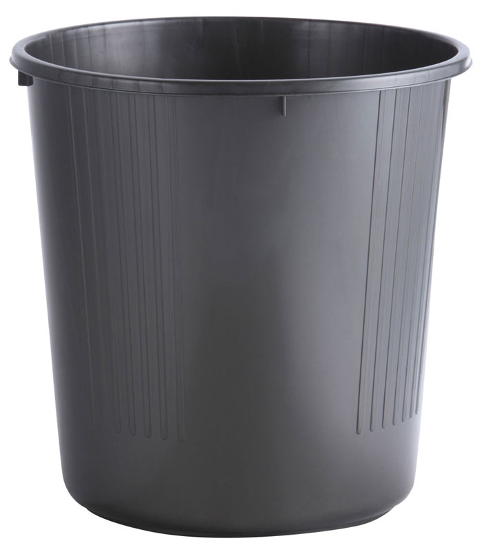 CORBEILLE PAPIER PLEINE ECOLINE GRIS 14L