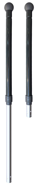 MANCHE ALU.TELESCOP.A TROU 160CM