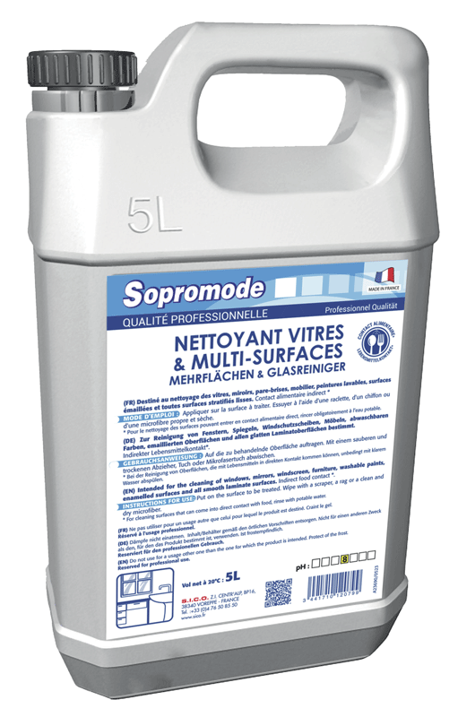 NETT.MULTISURFACES & VITRES SOPROMODE 5L