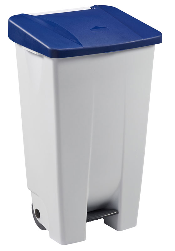 POUB.PLAST. 120L A PEDALE AVC ROUES HACCP