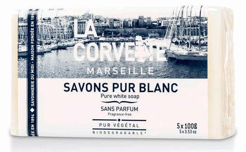 SAVONS PUR BLANC 100GR LOT DE 5 PCS