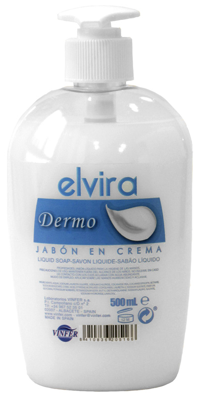 SAVON LIQUIDE MAIN ELVIRA DERMO 500ML