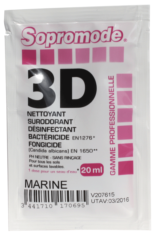 NETT.SOL&SURFACE SOPRO. DESINF.3D MARINE CT.250 DOSES DE 20ML