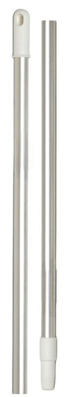 MANCHE ALU.1M40 EMBOUTS BLANC A VIS 