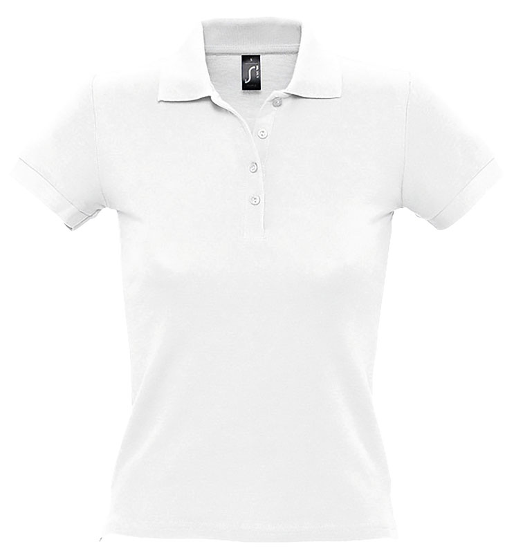 POLO FEMME PEOPLE 100% COTON BLANC T.2XL