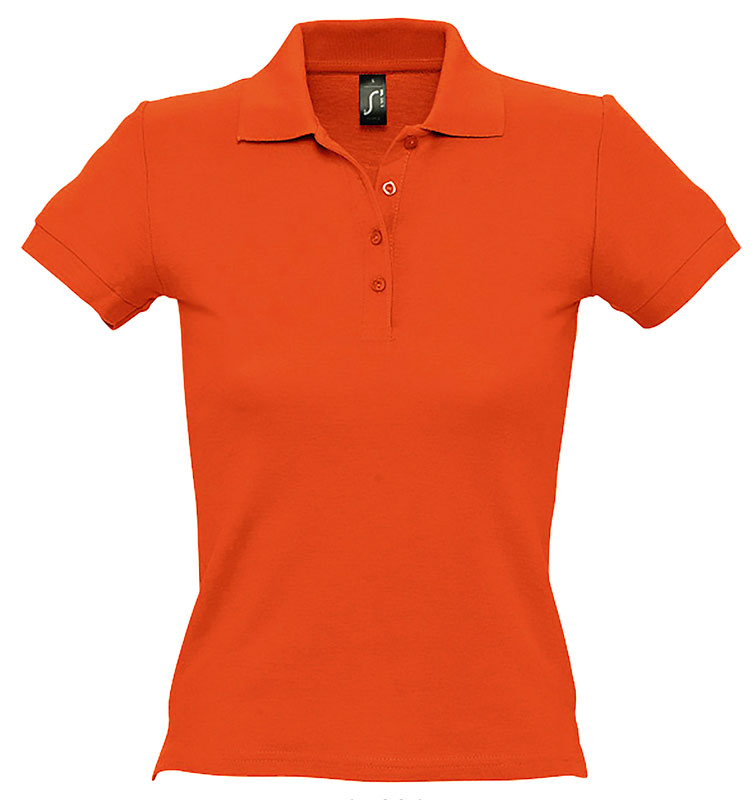 POLO FEMME PEOPLE 100% COTON ORANGE T.L