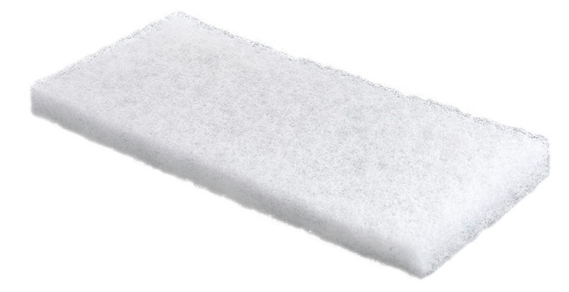 TAMPON ABRASIF BLANC EPAIS 11X25CM 