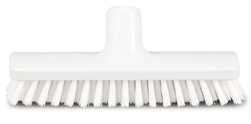 FROTTOIR POLYESTER 25CM FIBRE DUR BLANC ALIM.