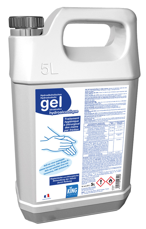 GEL HYDROALCOOLIQUE KING 5L