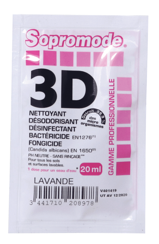 NETT.SOL&SURFACE SOPRO.DESINF.3D LAVANDE CT.250 DOSES DE 20ML