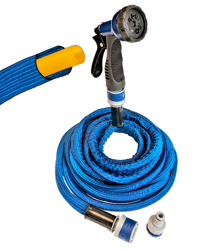 TUYAU D'ARROSAGE EXTENSIBLE "NAJA15" 7M/15M