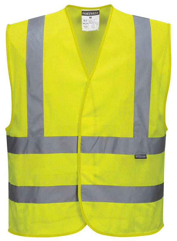GILET HI-VIS MESHAIR C370 EN ISO 20471 CL2 JAUNE T.L/XL