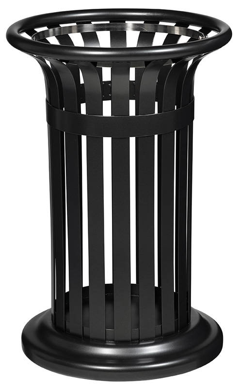 CORBEILLE 60L TULIPE RONDE A POSER GRIS MANGANESE