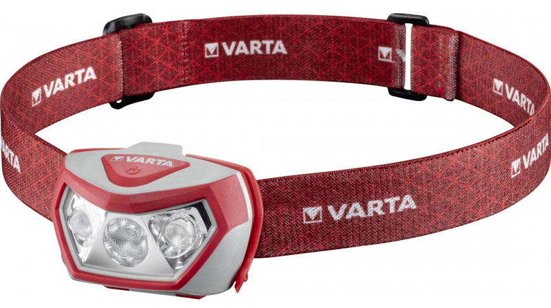 LAMPE FRONTALE VARTA OULTDOOR H20 PRO LED AVEC 3 PILES AAA FOURNIES