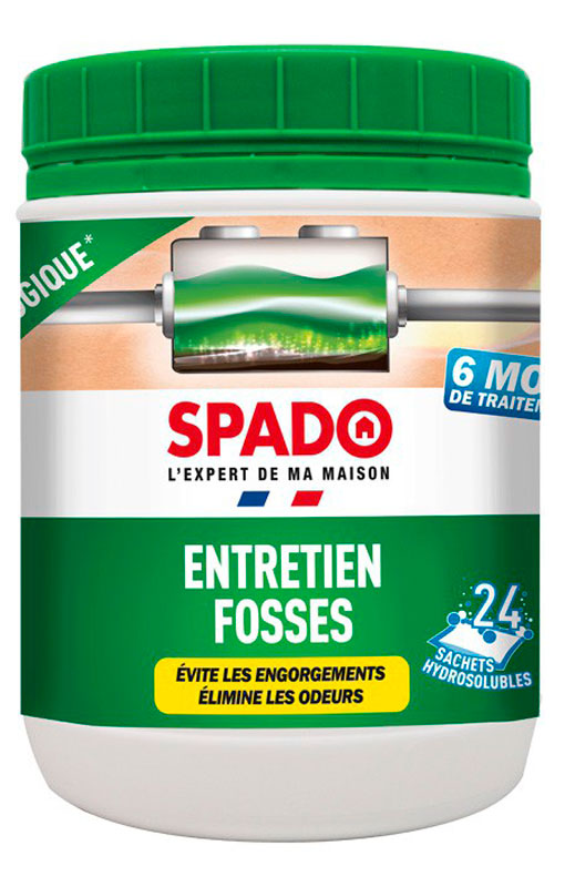 SPADO ENTRETIEN FOSSES BIOLOGIQUE 6 MOIS - POT DE 24 DOSES 