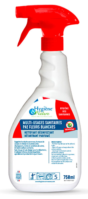 MULTI-USAGES DESINF.SANITAIRES FLEURS BLANCHES 750ML