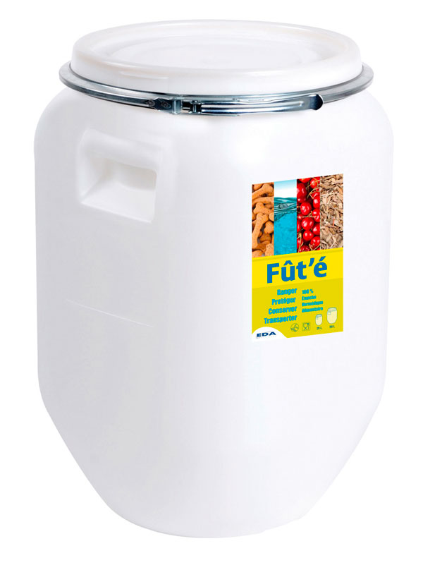 FÛT ALIMENTAIRE 50L AVEC COUVERCLE 