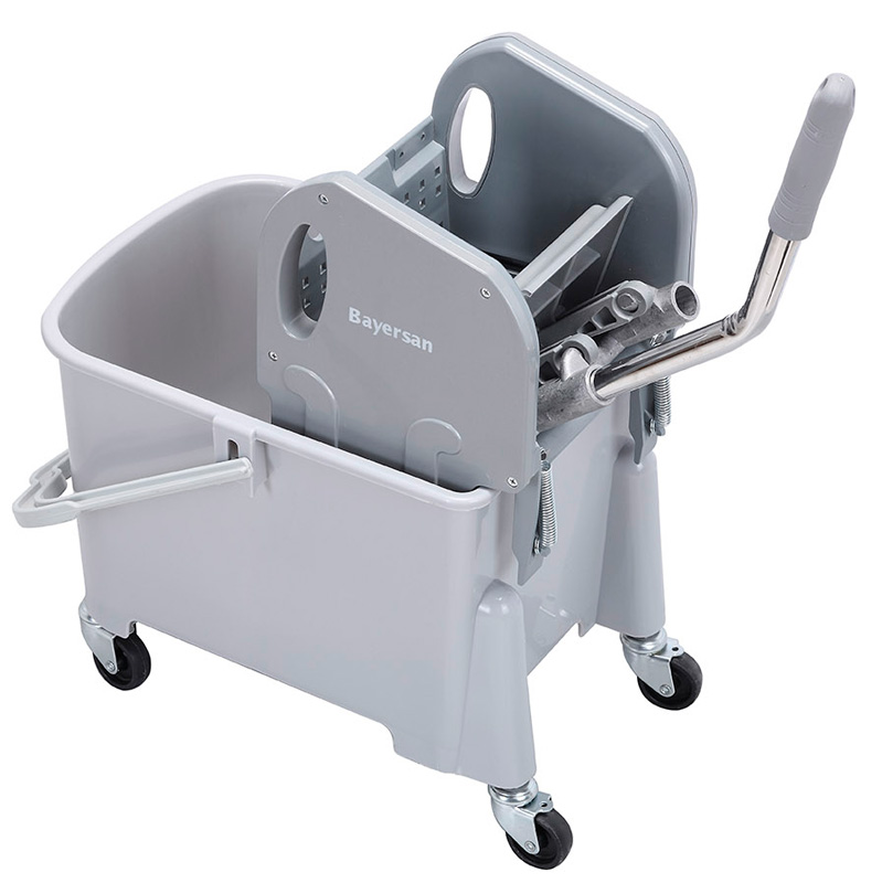 CHARIOT MINI SINGLE SEAU DE 20L AVEC PRESSE A PLAT