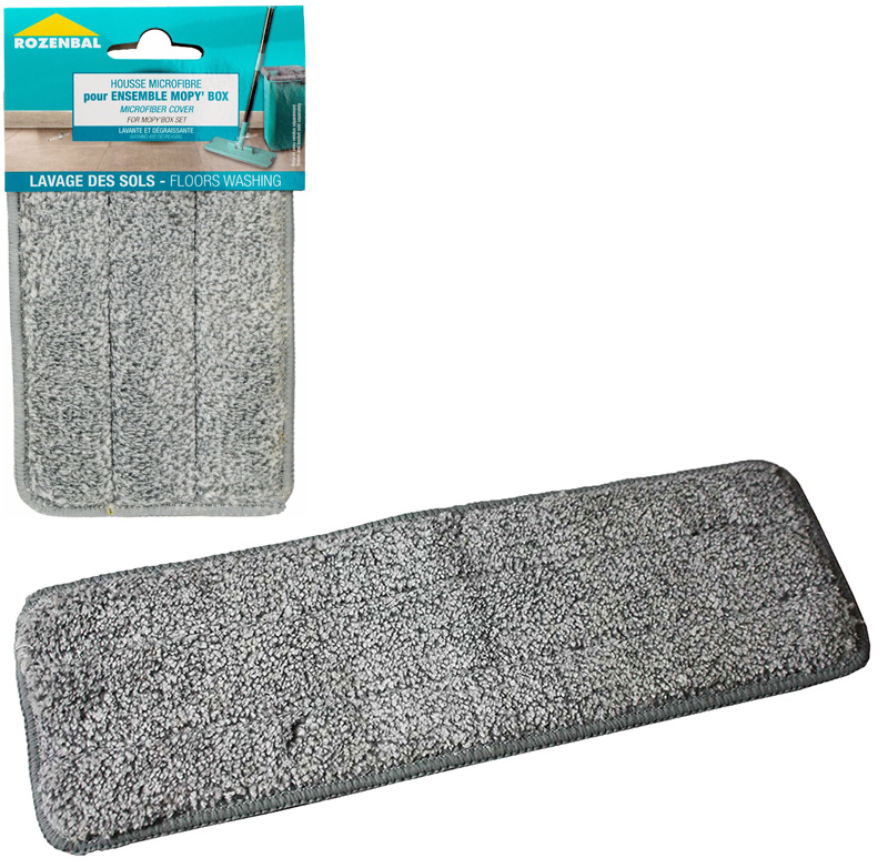HOUSSE MICROFIBRE VELCRO MOPY BOX ROZ.