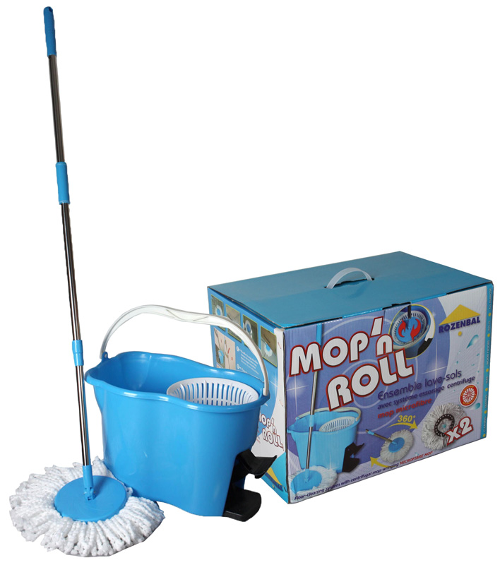 KIT DE LAVAGE SOLS CENTRIFUGE "MOP'N'ROLL" ROZ.
