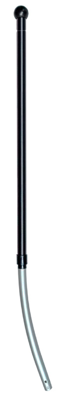 MANCHE ALU. ERGONOMIQUE A TROU TELESCOP. CURVE 110/170 CM 