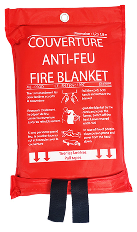 COUVERTURE ANTI FEU 180X120CM ETUI SOUPLE