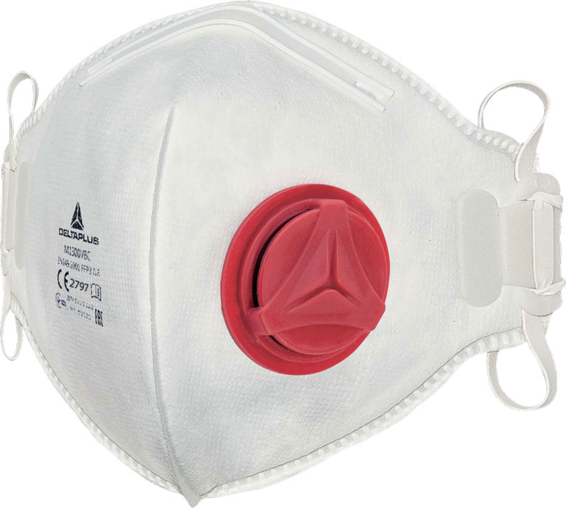 MASQUE FFP3 PLIAGE VERTICAL A VALVE M1300VB BTE DE 10 PCS
