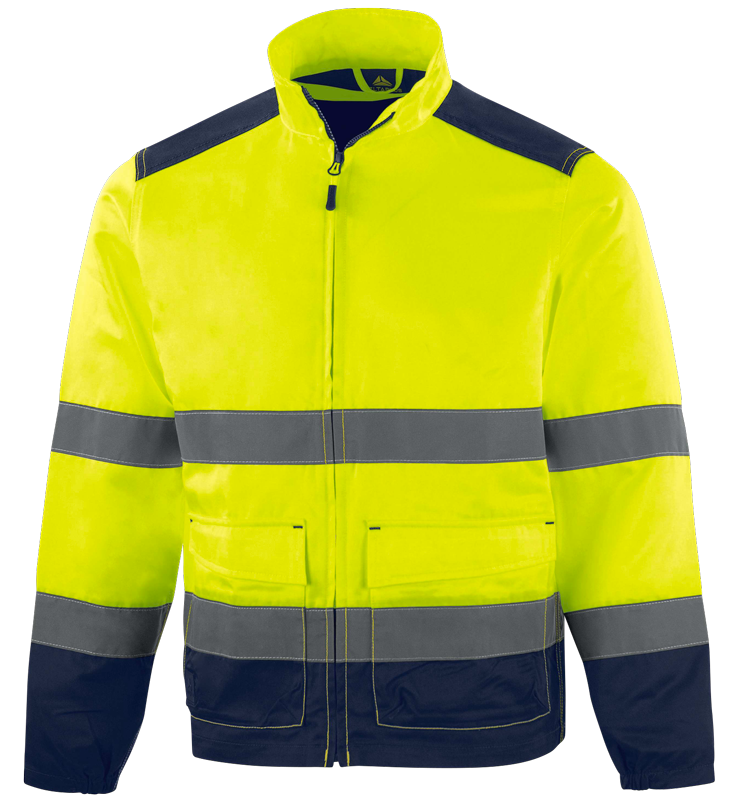 VESTE HI-VIZ M1VE2HV CL2 JAUNE/MARINE T.M