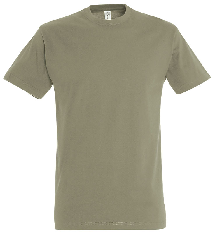 TEE-SHIRT HOMME IMPERIAL 100% COTON KAKI T.M