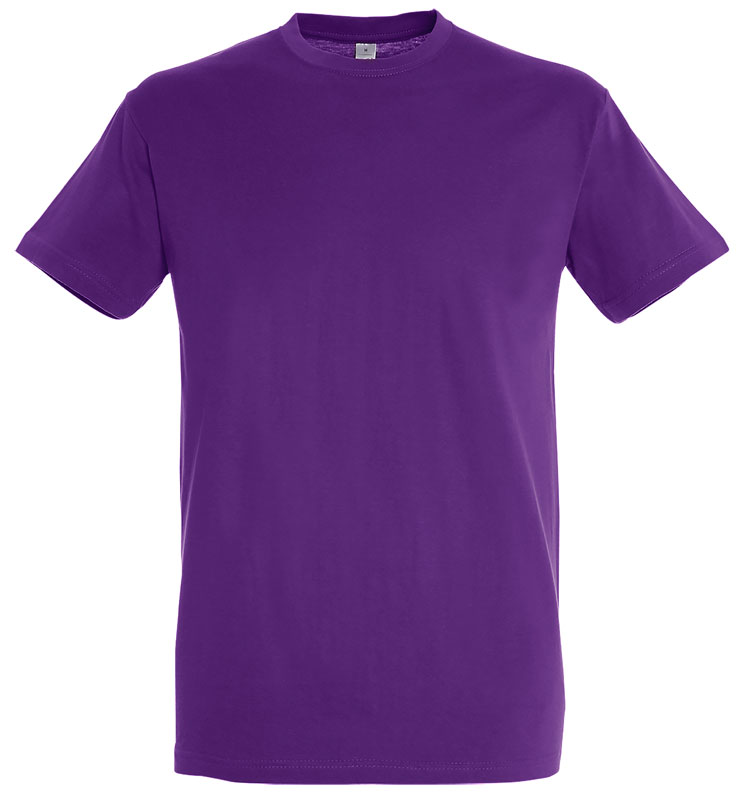 T-SHIRT 100% COTON VIOLET CLAIRE T.M