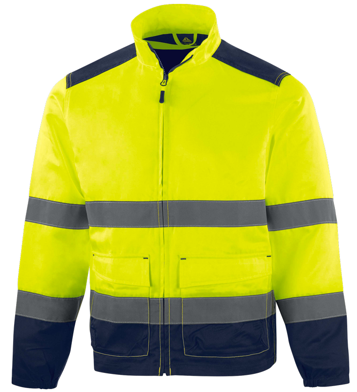 VESTE HI-VIZ M1VE2HV CL2 JAUNE/MARINE T.S