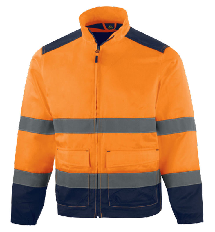 VESTE HI-VIZ M1VE2HV CL2 ORANGE/MARINE T.M