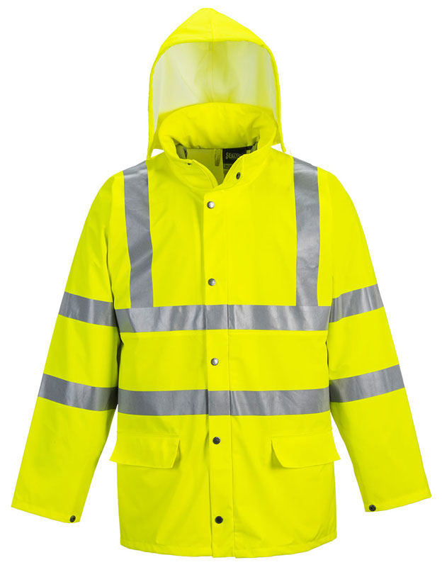 VESTE DE PLUIE JAUNE S491 HI-VIZ EN ISO 20471 CL3 T.5XL