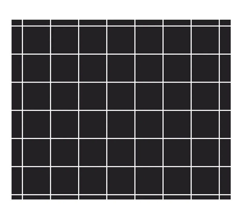 PLAQUE DE GLU 160X195 MM NOIR QUADR - 1 FACE LOT DE 6 (IBOO)