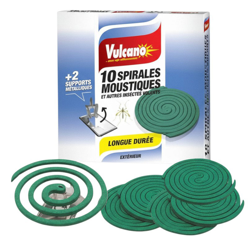 SPIRALES ANTI-MOUSTIQUES VULCANO BTE DE 10 PCS