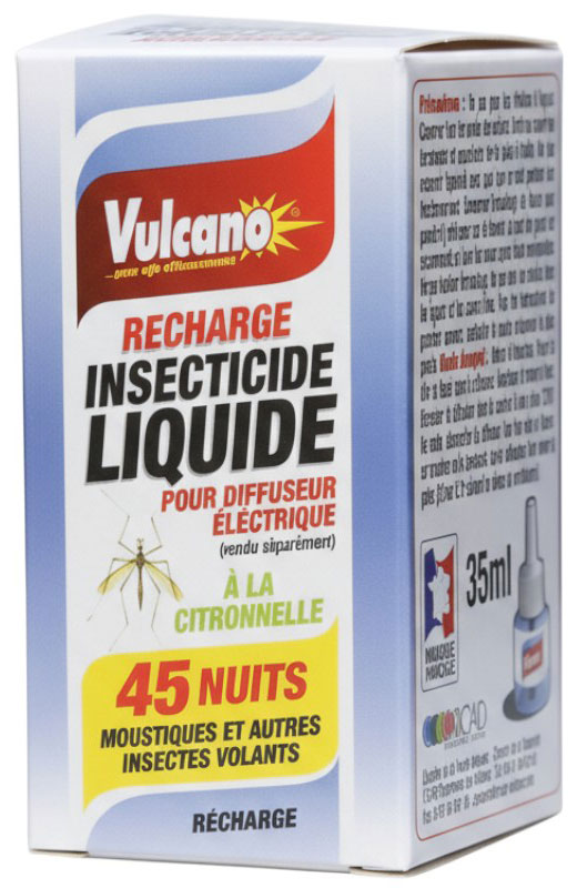 RECHARGE INSECTICDE PR DIFFUSEUR ELECTRIQUE VULCANO
