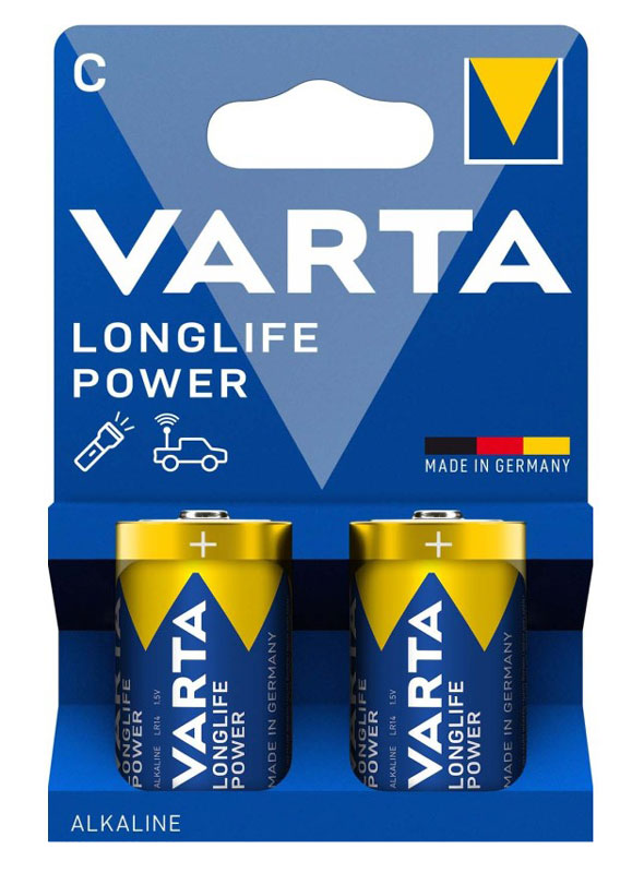 PILE C-LR14-ALCALINE VARTA LONGLIFE POWER LOT DE 2