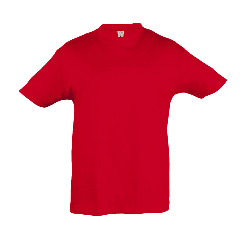 T-SHIRT KIDS ROUGE 100% COTON T.8 ANS