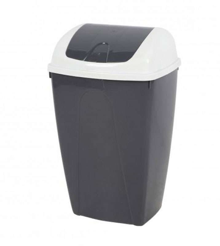 POUBELLE FLIP 25L BICOLORE COUV.BASCULANT
