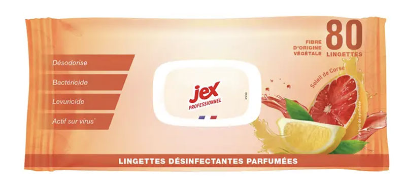 LINGETTE JEX PRO.NETT.DESINF.PQT DE 80 