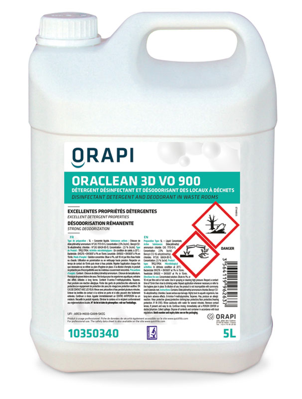 DET. DESINF. LOCAUX A DECHET ORACLEAN 3D VO 900  5L